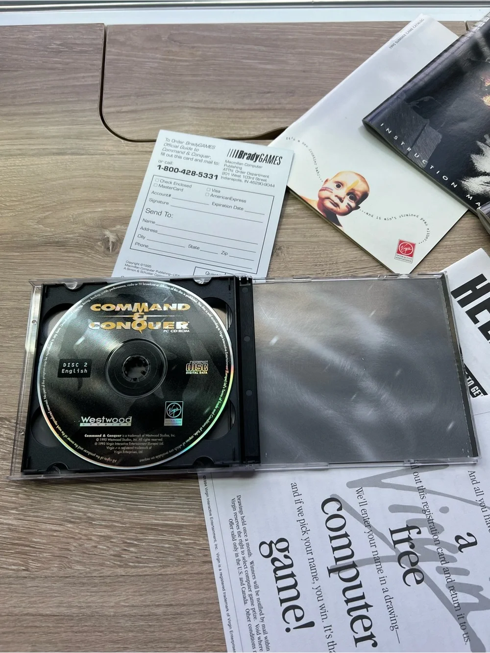 Command & Conquer + Covert Operations PC Big Box CD-ROM Westwood Set